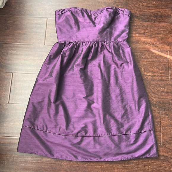 Adrianna Papell Strapless Purple Dress - Picture 6 of 7